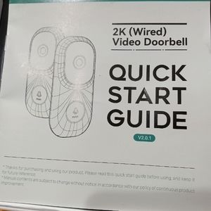 2K wired video doorbell
